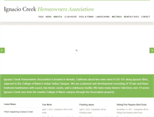 Tablet Screenshot of ignaciocreek.com